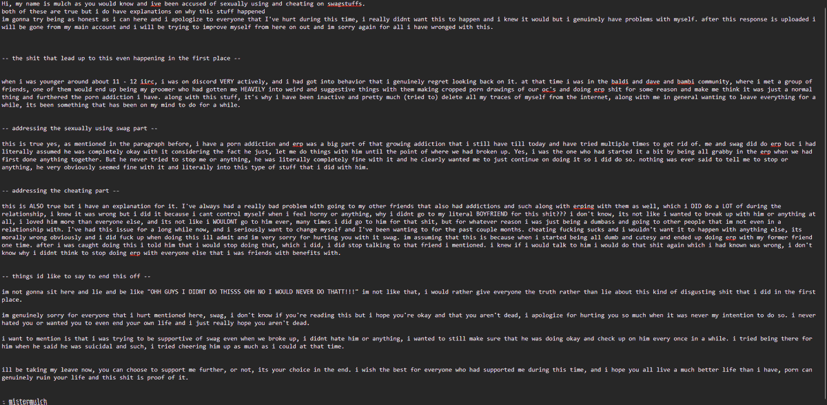 mulch (i wont be coming back) tweet media