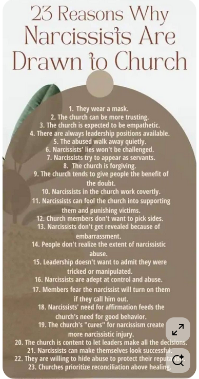 NarcissistBox's tweet image. #narcissists #church