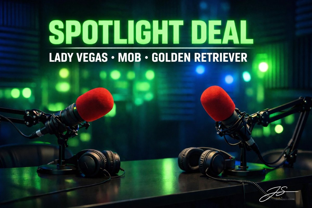 DannyVegasLive's tweet image. The spotlight is waiting for you. 🌟 Grab our $200 Spotlight Deal and get 15 minutes of pro interview time at DannyVegas.com. Lady Vegas, MOB, or Golden Retriever: which segment is calling your name? #VegasFame #BusinessSuccess #DannyVegas