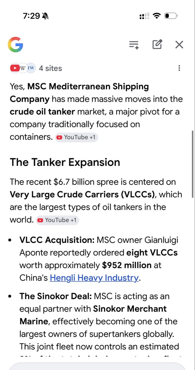 remember when that italian guy secretly bought up a huge # of oil tankers? sick call.