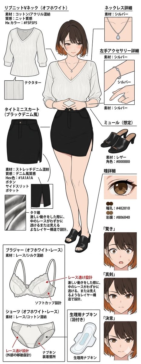 イラスト大賢者｜上品OL・リクスーポートレート（SFW） tweet media
