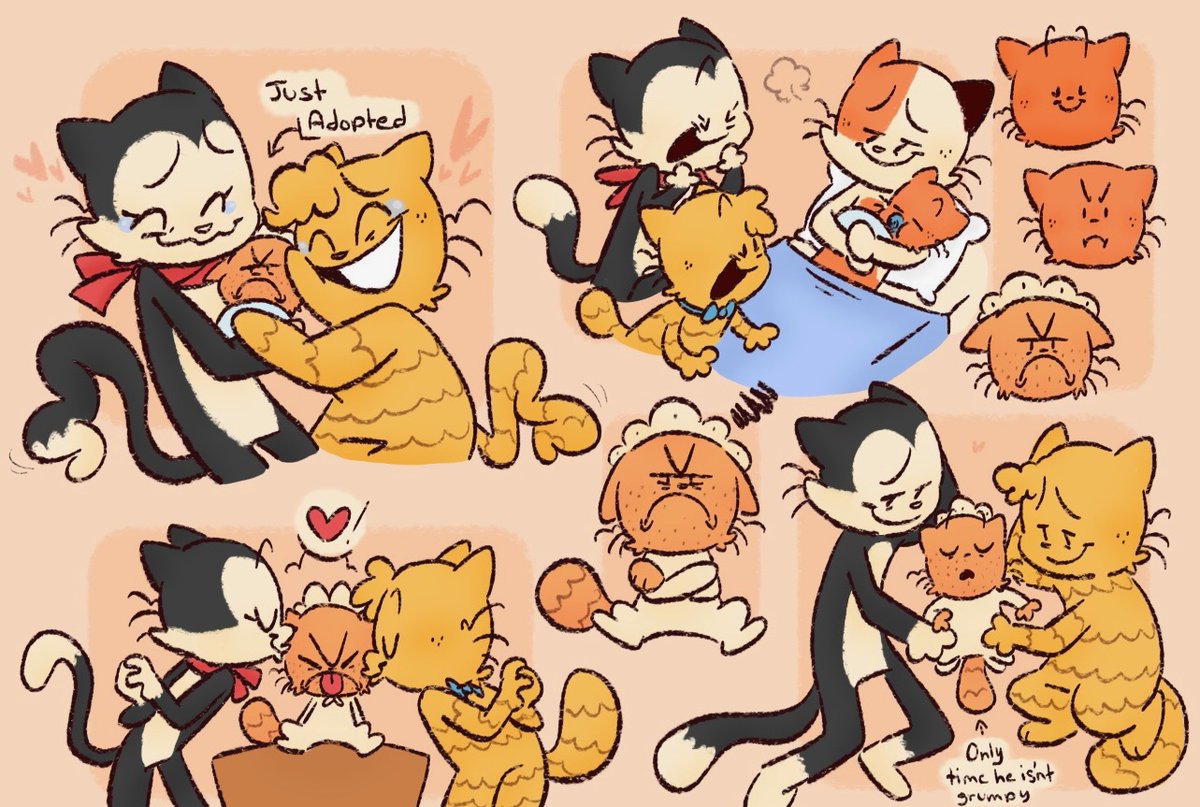 FINALLY GOT TO PRACTICE THEM YAYYY!!

I like the idea of Grace and Petey actually getting to meet Grampa's parents when Petey was younger. I also HC that Grampa was adopted :)

(1/2)
#dogman