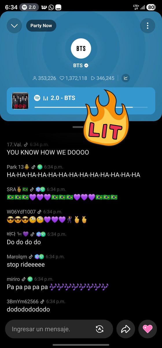 Aquí andamos en el stream