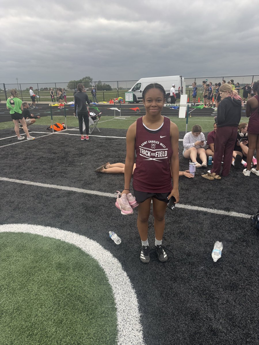 ScwTrack's tweet photo. Kaiya! All smiles after finishing her first 400m! https://t.co/5Y33cLCbfz
