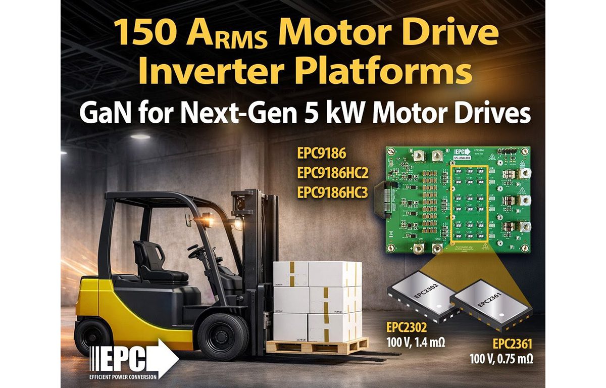 ChargedEVs's tweet image. EPC launches 5 kW GaN motor inverter boards for light EVs and robotics zurl.co/rrenl
-
#electricvehicle #robotics