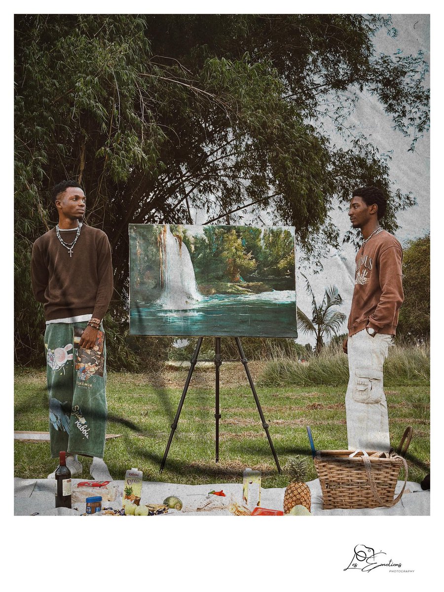 less_emushions's tweet image. "Art imitating life, or life imitating art? 🎨 A study in composition and creativity." #painting #picnic