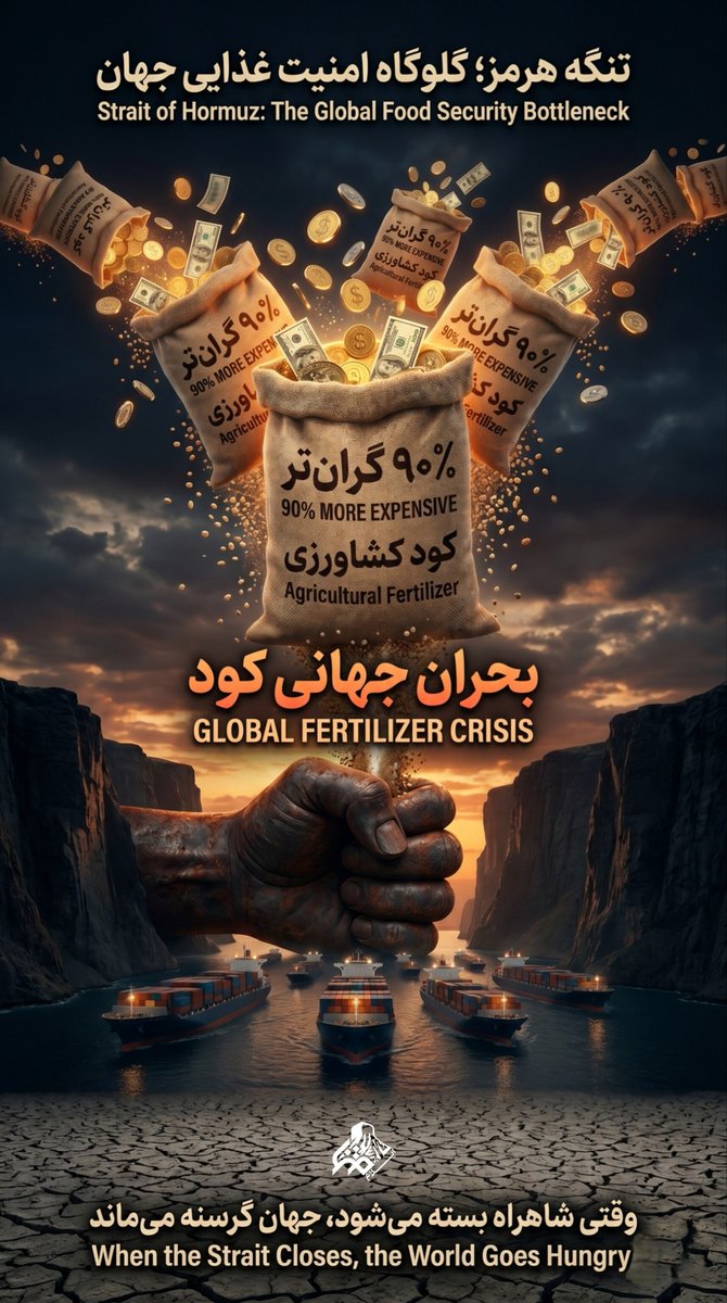 تنگه هرمز؛ گلوگاه امنیت غذایی جهان
 #شکست_شیطان