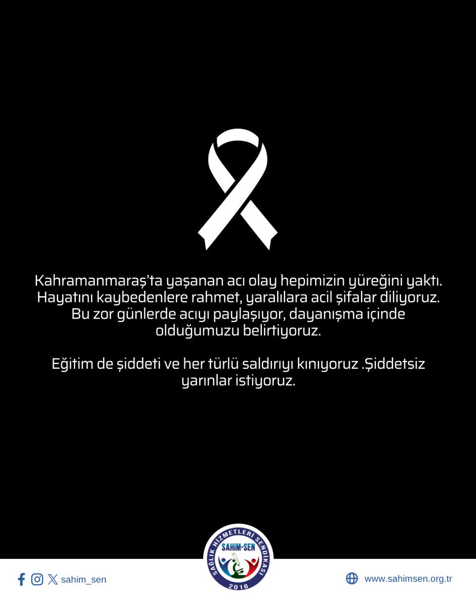 Sağlık Hizmetleri Sendikası Genel Merkez Hesabı tweet media