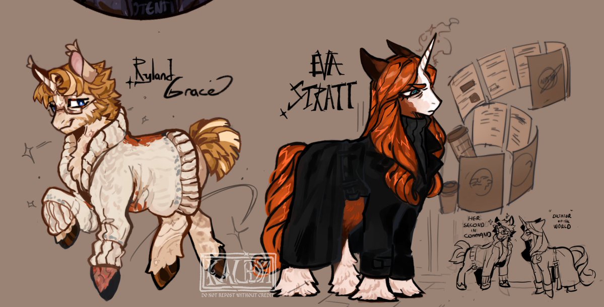 PONY STRATT AND GRACE!! 

In every fandom I joined, I'd draw my favourite characters as ponies so!! I had to do that for #projecthailmary as well!!