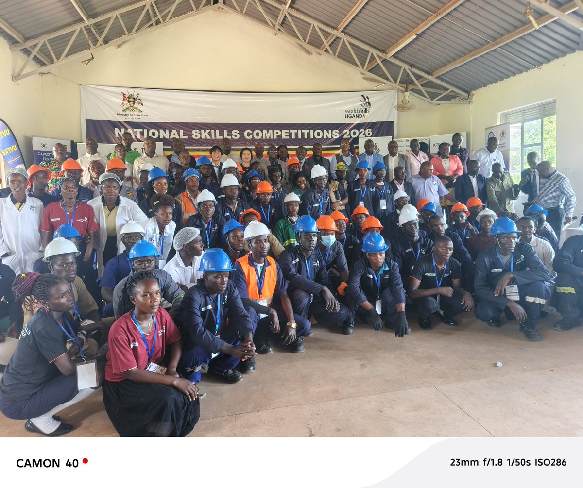 tonnyojok56's tweet photo. Over 20 vocational Institutions across the country today embarked on the National Skills Competitions organized by TVETC and Ministry of Education and sports in collaboration with KOICA and other development Partners. The three days event focused on  Shaping a skill-Driven Future https://t.co/RPEyCdkGfX