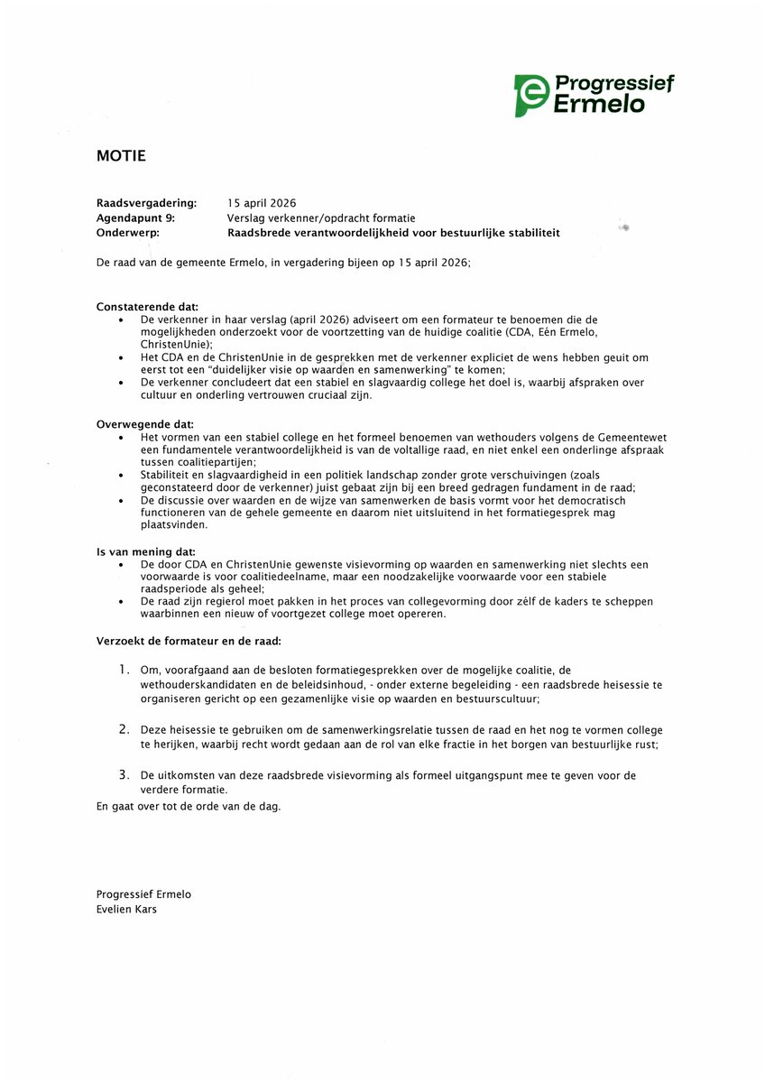 Raad van Ermelo tweet media