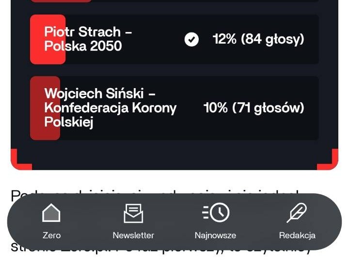 Na <a href="/portalzeropl/">Zero.pl</a> trwa głosowanie w Lidze Debat‼️

Najlepszy wybór to <a href="/strach_piotr/">Piotr Strach</a> z <a href="/PL_2050/">Polska 2050</a> 💛

A sama Liga w <a href="/OficjalneZero/">OficjalneZero</a> teraz live 📺