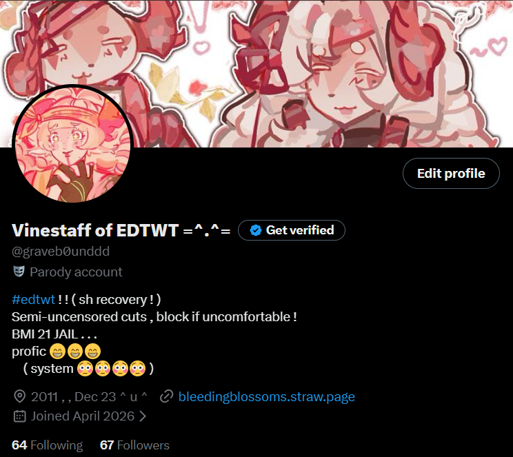 Vinestaff of EDTWT =^.^= tweet media