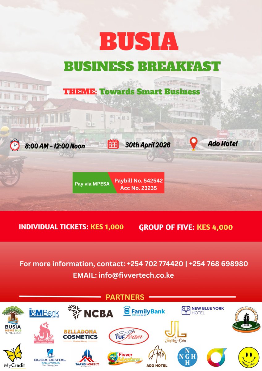 fivverTech's tweet photo. Get to be part of this amazing community 
Let's embrace tech in our Business this is our call as FivverTech 
@ChrisWaBusia @BW @KwaminiN @pksalasya @KICTANet @DrOparanya @Patriciaokello2 @BillGates @StanbicKE @NCBABankKenya https://t.co/FuYjwWEnGt