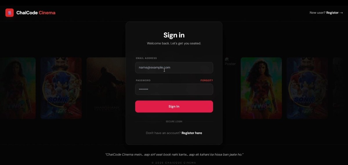 AyushPanda85699's tweet image. Test the platform  as Rohit sharma  😄 — login with email-&amp;gt; rohitsharma264@gmail.com and password-&amp;gt;  rohit264 and see if you can book a seat without breaking😂

Checkout-&amp;gt;…code-cinema--indrajeetp249.replit.app

@ChaiCodeHQ 
@nirudhuuu 

#chaicode #Webdev #trending #buildinpublic #100DaysOfCode