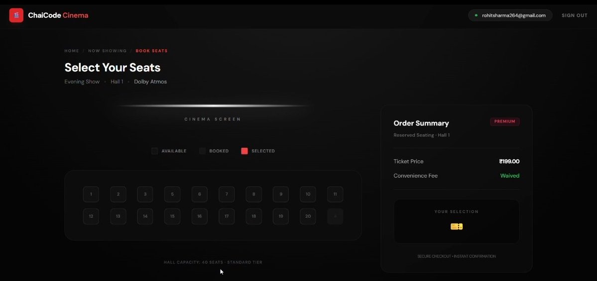 AyushPanda85699's tweet image. Test the platform  as Rohit sharma  😄 — login with email-&amp;gt; rohitsharma264@gmail.com and password-&amp;gt;  rohit264 and see if you can book a seat without breaking😂

Checkout-&amp;gt;…code-cinema--indrajeetp249.replit.app

@ChaiCodeHQ 
@nirudhuuu 

#chaicode #Webdev #trending #buildinpublic #100DaysOfCode