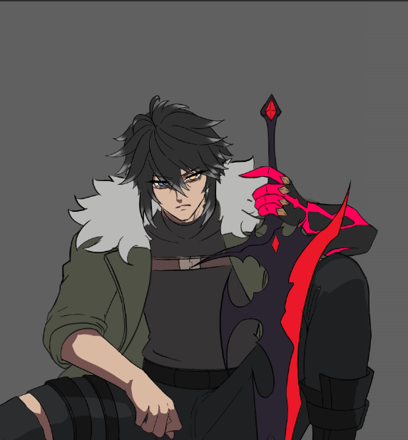 IReplicantI's tweet photo. @sjkaruma I haven't finished this drawing, but its design is mostly visible here. https://t.co/qk8shh0HIW