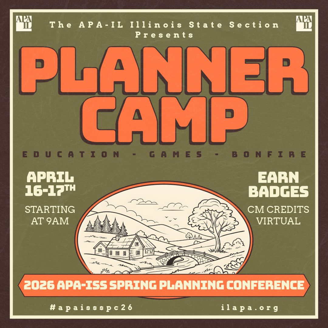 APAIL's tweet photo. Tomorrow, April 16, the 2-day virtual APA-IL Illinois State Section Spring Planning Conference kicks off! Join us &amp; learn about EVERYTHING planning in Illinois + attend a watch party / social event in your area. https://t.co/zd2aO5tXsO https://t.co/AiesNBiBcJ