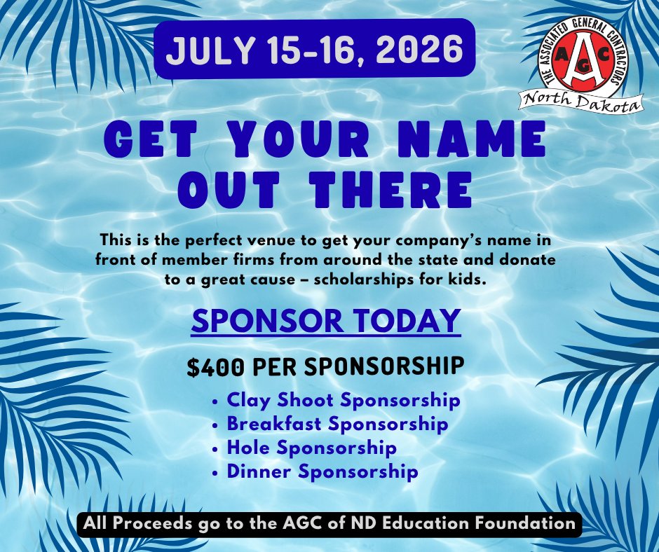 Sponsor Today!
agcnd.org/events/details…