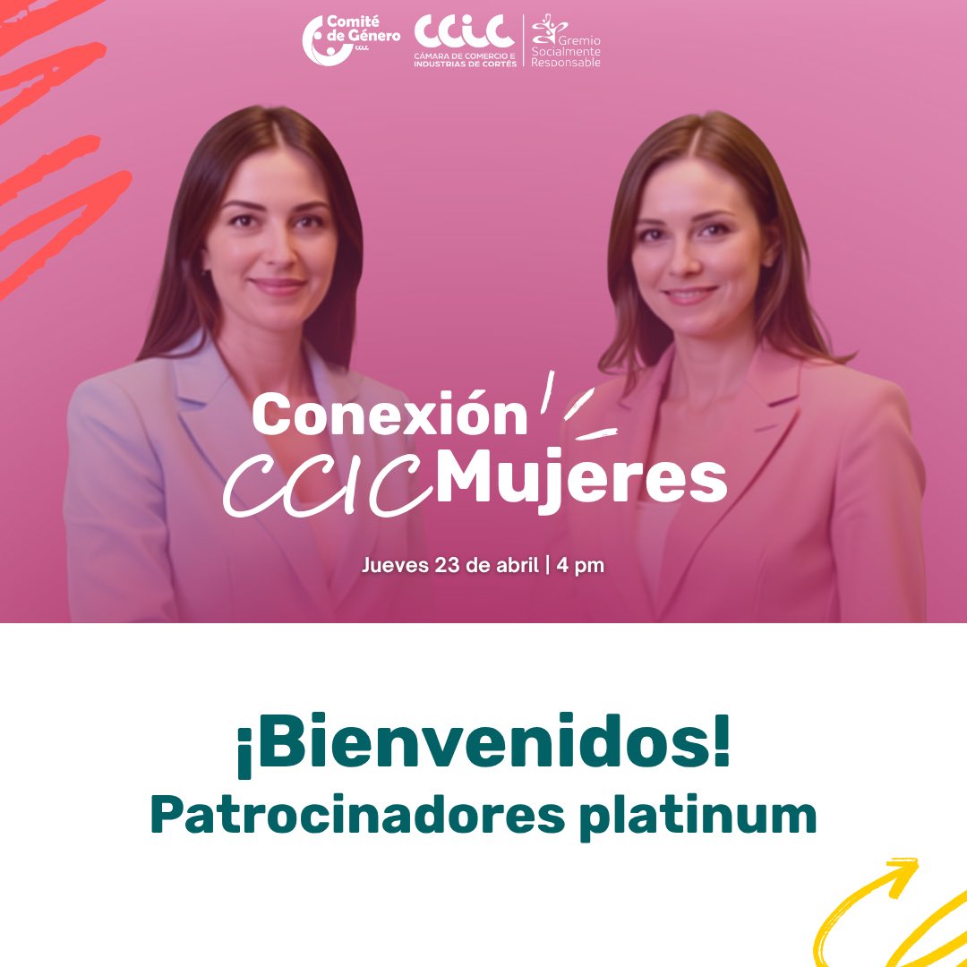 CGeneroCCIC's tweet photo. Nos enorgullece contar con el respaldo de nuestros Patrocinadores Platinum en Conexión CCIC Mujeres. ✨

Gracias por creer en este encuentro que reunirá a mujeres empresarias para generar alianzas, compartir experiencias y abrir nuevas oportunidades. https://t.co/zFrBFrCoZ1