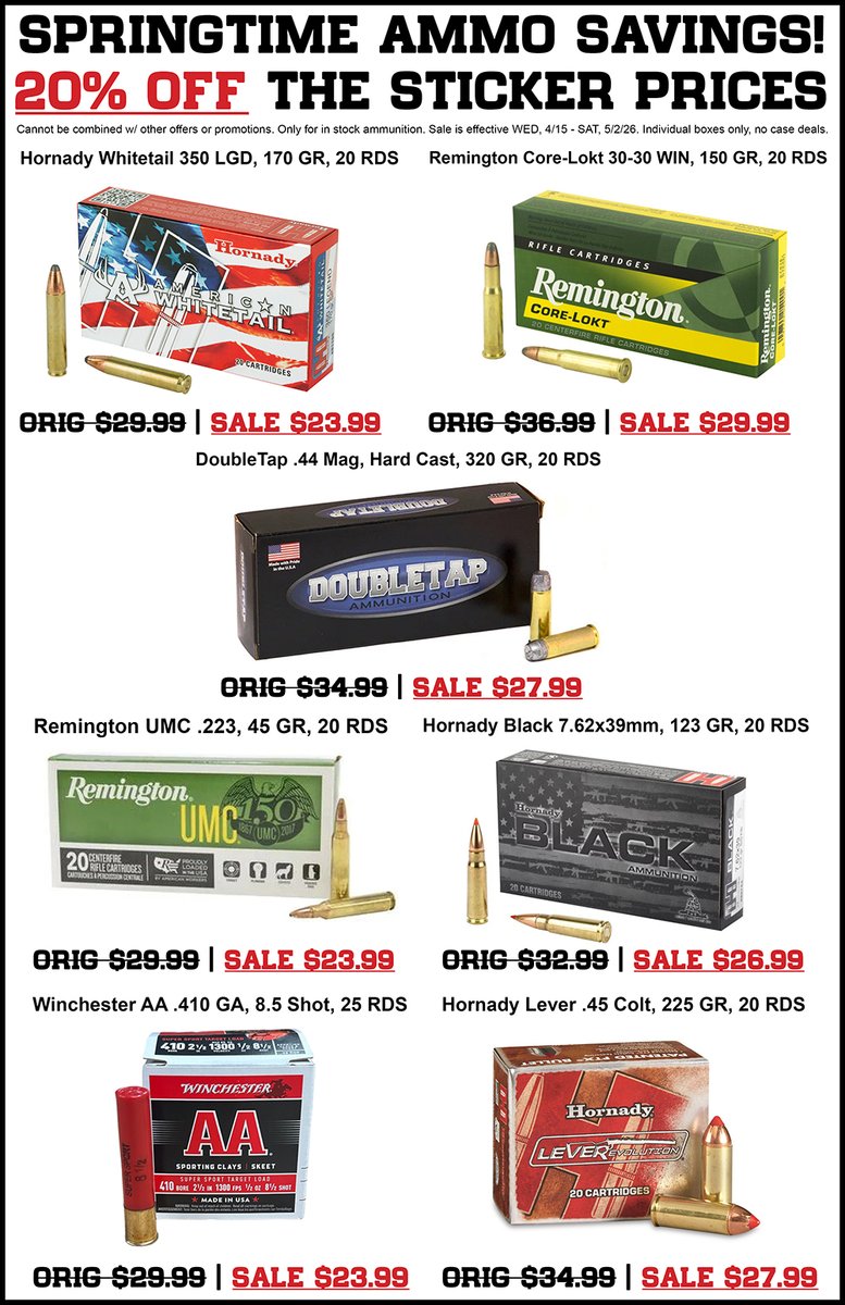 Thunder Lakes | Guns • Ammo • Archery tweet media