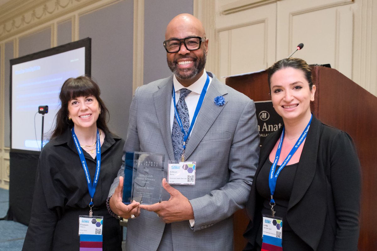 BerylInstitute's tweet image. Congratulations to Edison Bond, MPH, MDiv, EdD, CPXP, ACTCP, 2026 recipient of the Ruth Ravich Patient Advocacy Award from the Patient Advocacy Community! This honor, given annually since 1991, recognizes outstanding leadership and service to fellow patient advocates. #PX #HX