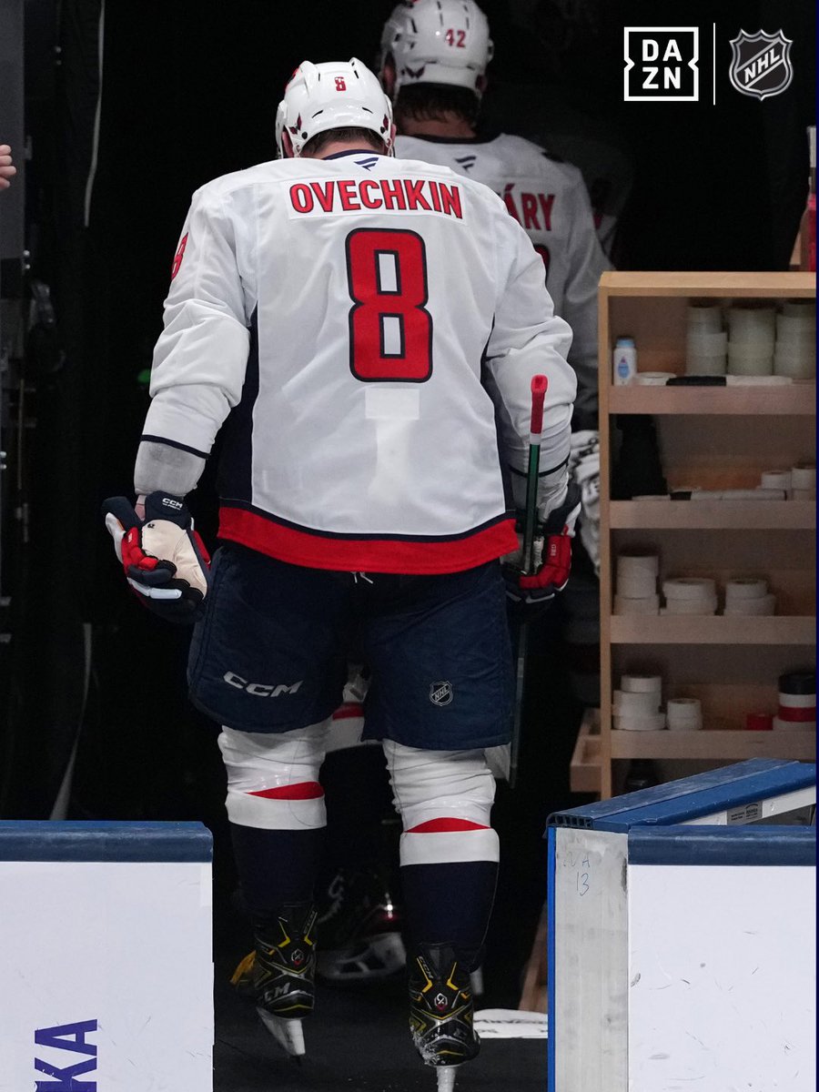 DAZN's tweet image. Year 21 is in the books for Ovi 📝 

And hopefully it isn’t the last 😳

#NHLonDAZN | #Capitals | #Ovechkin | #NHL