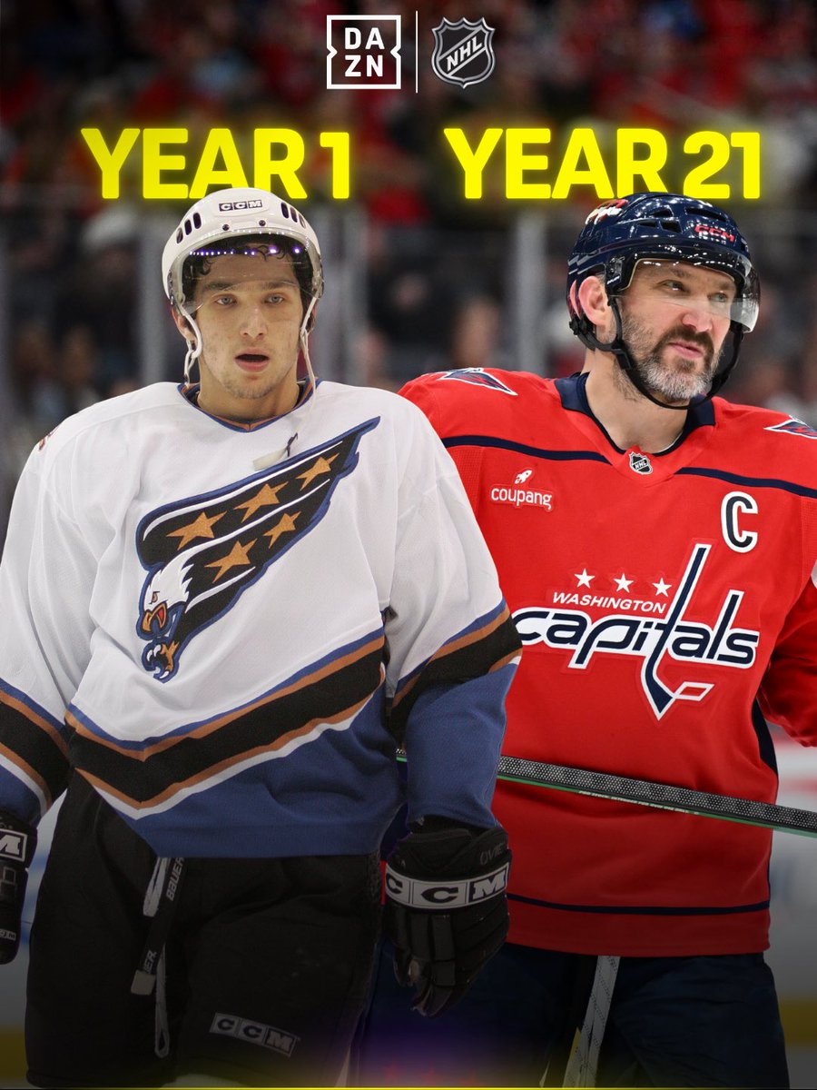DAZN's tweet image. Year 21 is in the books for Ovi 📝 

And hopefully it isn’t the last 😳

#NHLonDAZN | #Capitals | #Ovechkin | #NHL