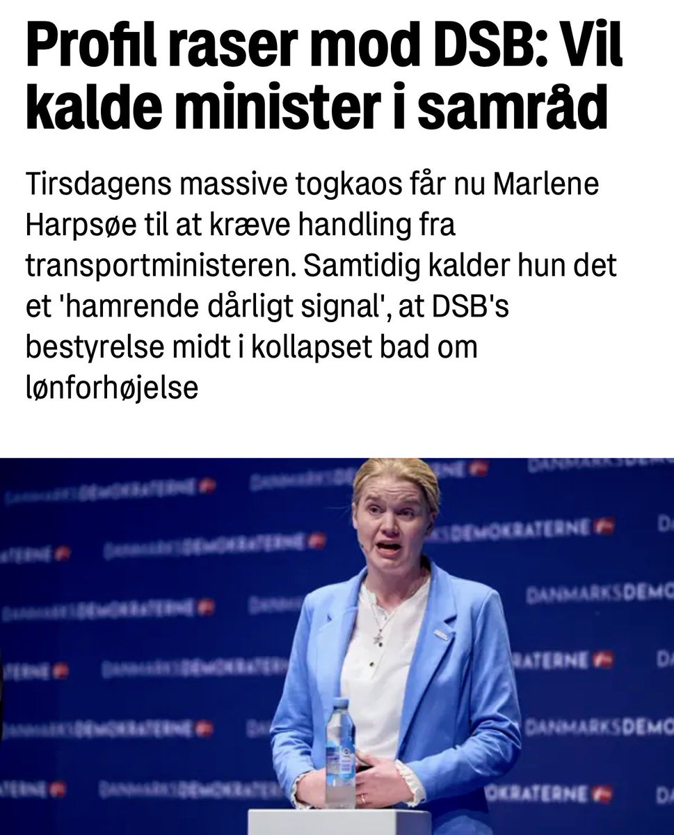 DanmarksDemokraterne tror nu officielt ikke på en blå/borgerlig regering hen over midten #dkpol 

Det vil i givet fald eddermame være underholdende, hvis DD skal hive en fra egen blok i samråd efter regeringsdannelse.

ekstrabladet.dk/nyheder/politi…