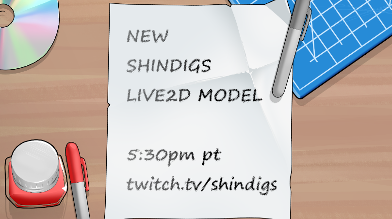 shindags's tweet photo. Showing off a new Live2D vtuber model today!   

5:30pm pt 4/15/2026

Prepared a fun interaction stream for the reveal. Watch the stream to participate!   

BIG THINGS COMING! https://t.co/CCc1avbQ2d