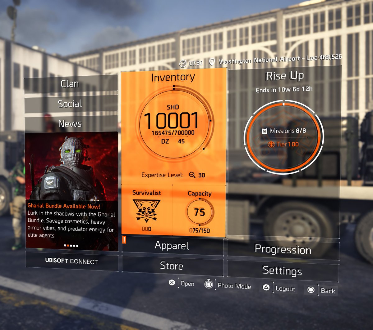 robbo3639's tweet photo. @TheDivisionGame Finally hit 10k watch level, Thanks everyone I've played the game with over the years, especially my clan APX... https://t.co/m4muC9jADh