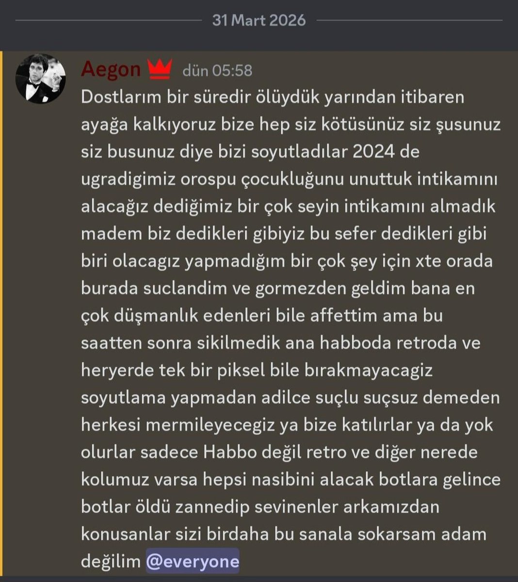 Akunbotye's tweet image. <a style="text-decoration: none;" rel="nofollow" target="_blank" href="http://Habbo.com.tr">Habbo.com.tr</a> isimli oyunda ve Toygar isimli Discord sunucusunda uzun zamandır oyuncuları tehdit eden bi çete var bu kişilerin bilgilerini isteyene özelden atarım