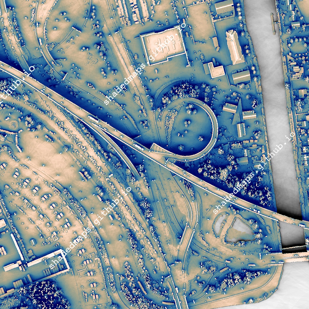 A very detailed shaded map of Le Havre, France. The full map is 24000 x 20000 pixels with 0.5 m resolution and is available at shadedmaps.github.io
Data source: geoservices.ign.fr/lidarhd [Institut national de l'information géographique et forestière].
#lidar #dataviz