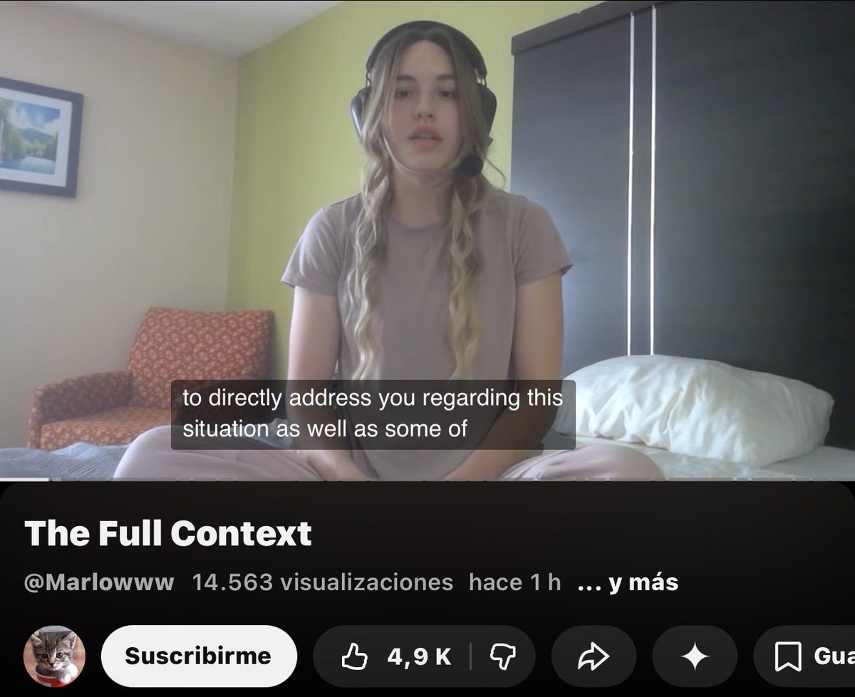 Shadoune666's tweet image. Marlow subió un video de 3 horas 💀
