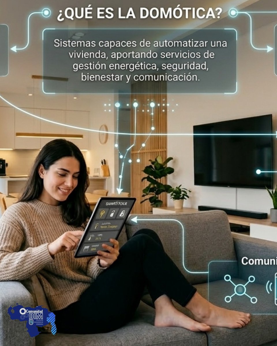La Domótica es la tecnología que convierte tu casa en un entorno inteligente. Controla iluminación, climatización y seguridad desde tu smartphone. 📱🏠 #Domótica #SmartHome #IoT