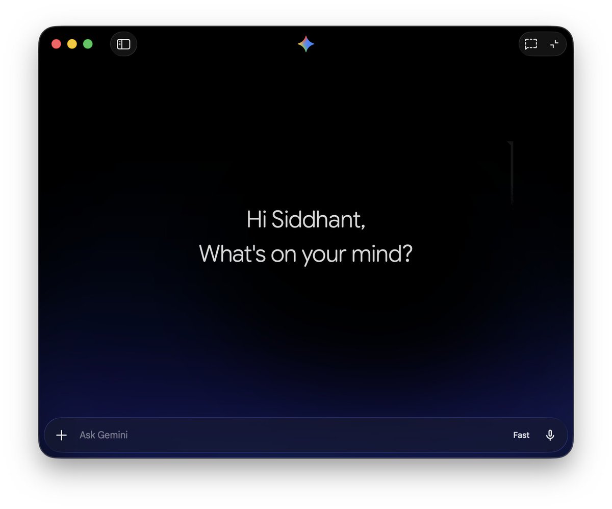 immasiddx's tweet image. The Gemini macOS app looks SO GOOD