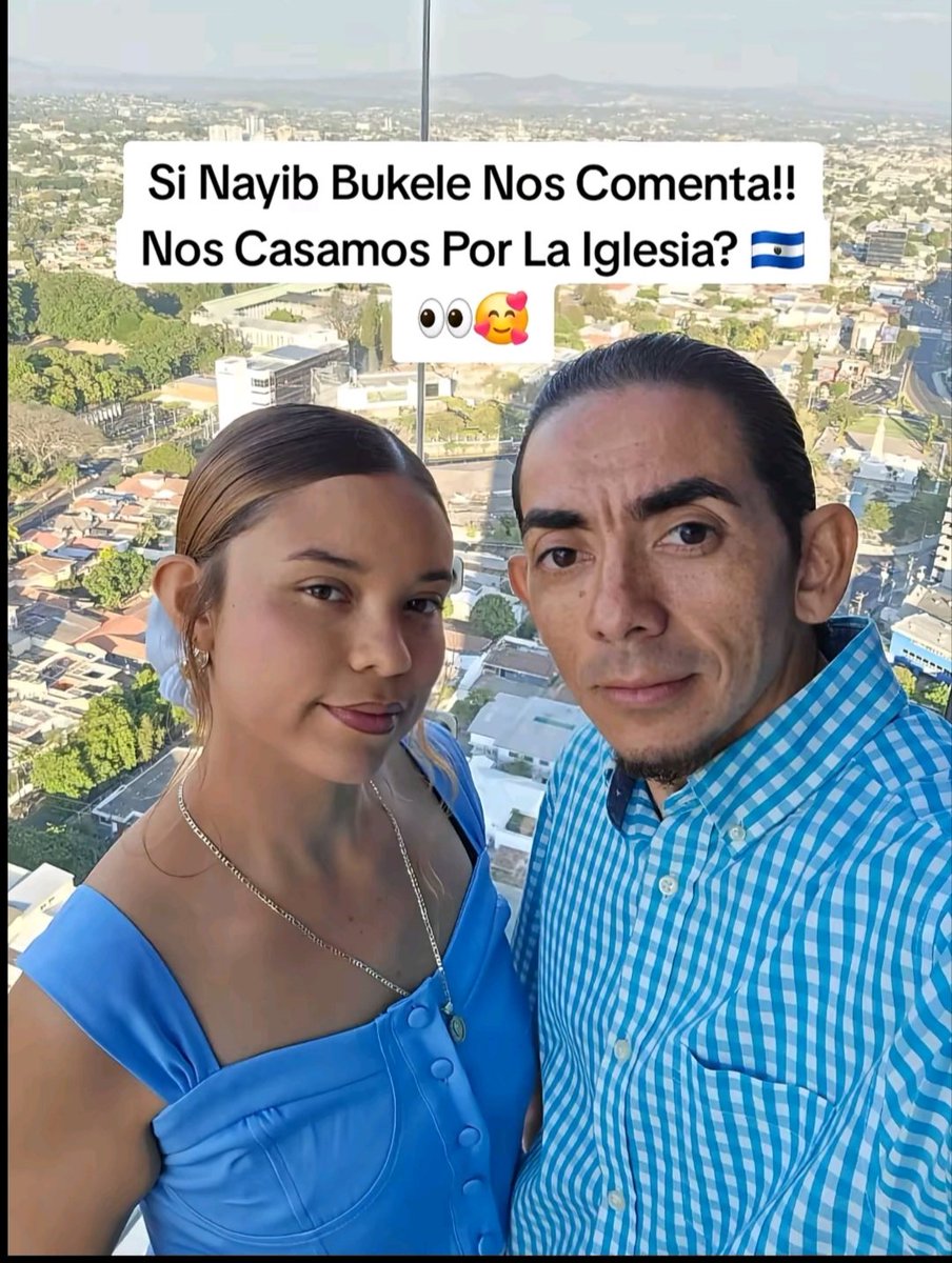 JorgeManzaSV's tweet photo. Una pareja en El Salvador dijo: "si @nayibbukele comenta, nos casamos por la iglesia"… y sí comentó. https://t.co/kLozuZy5gc