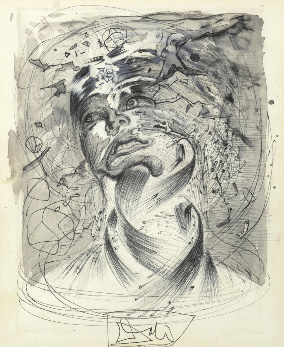 サルバドール・ダリ （Salvador Dali、1904-1989） 『炸裂する頭部