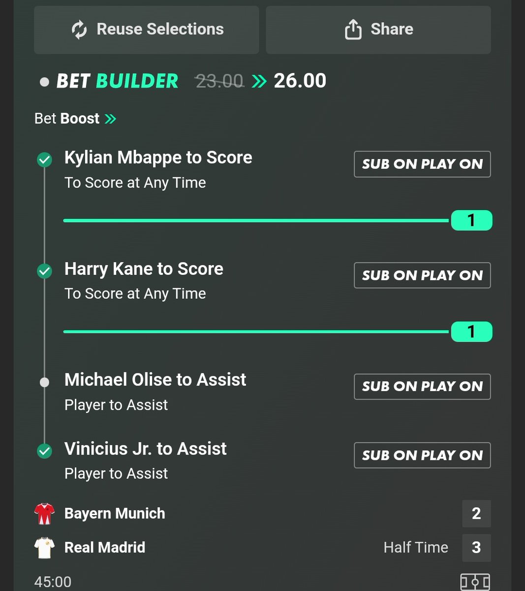 Olise Assist please 😅