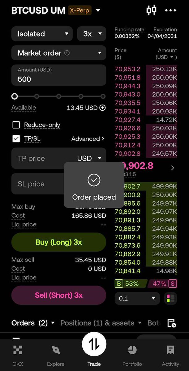 Crypt0minder2's tweet photo. Sub-3ms on a regulated European orderbook is a number that didn't exist yesterday. @OKX launched X-Perps today at Paris Blockchain Week. They built to global infrastructure standards and then got it regulated. That sequence matters. https://t.co/4VCKuOPUmy