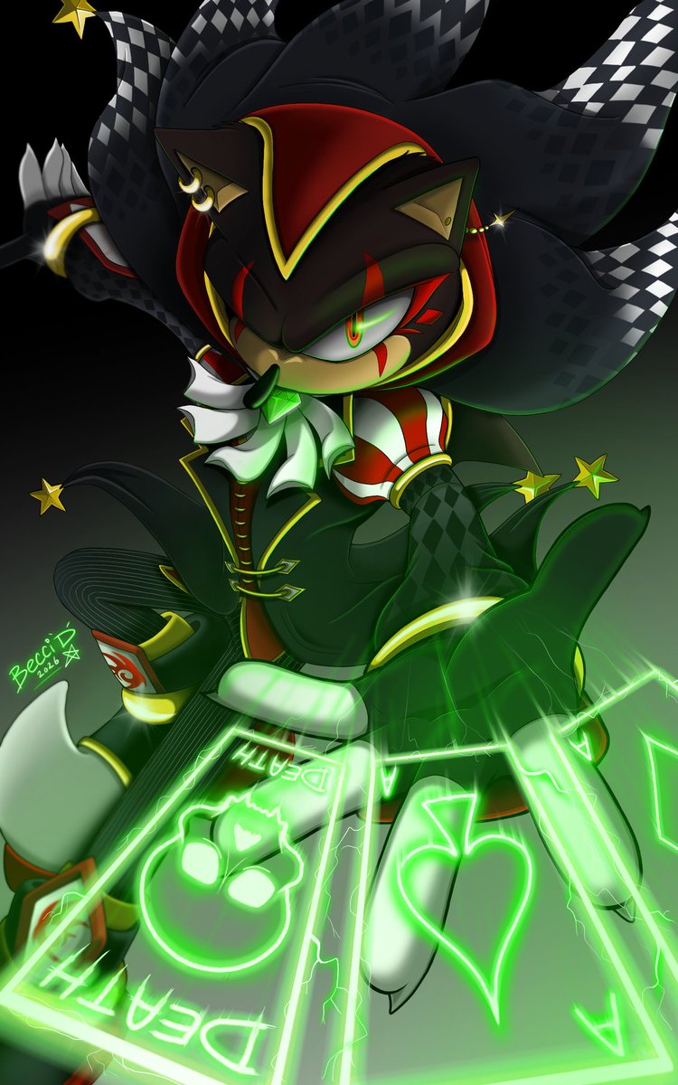 Becci_D_Artist's tweet image. My Jester Shadow
#shadow #shadowthehedgehog #jester #AU #kingsonic  #sonadow #sonicthehedgehog #sonic