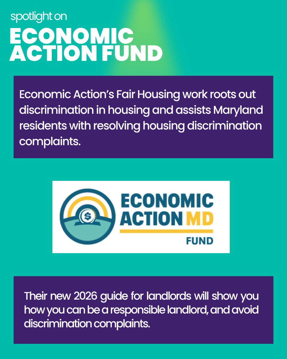 _BRHP's tweet photo. Today we're highlighting a few organizations that work at creating a fairer housing landscape in Maryland and beyond.

Swipe to see more info on what these organizations have been up to as we head into the second quarter of 2026.

@rentersuniteMD  @EconActionMD  @NLIHC https://t.co/9R9qZD85xs