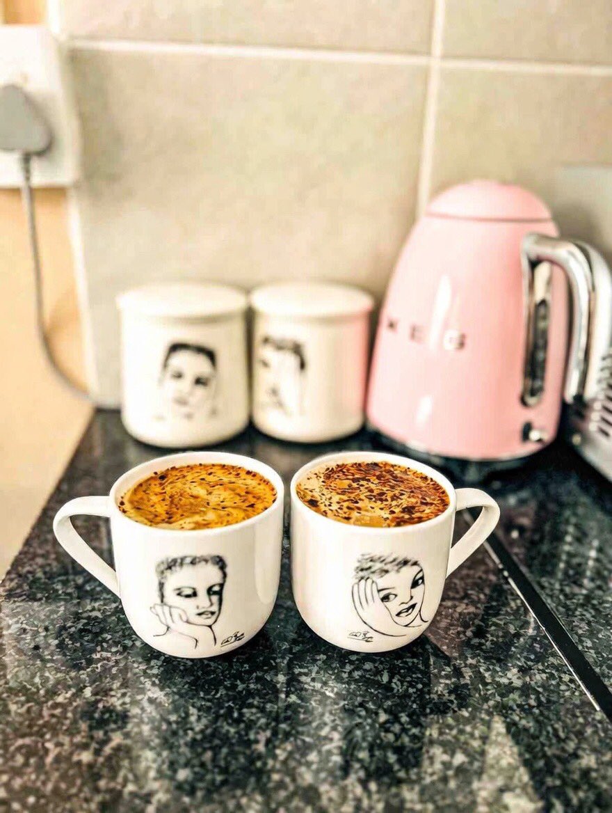 KylerMorwabw's tweet image. Perfect Weather for a Crème Brûlée Latté 
Eyaa☺️
#latte #CappuccinoDay #ComfortAndStyle