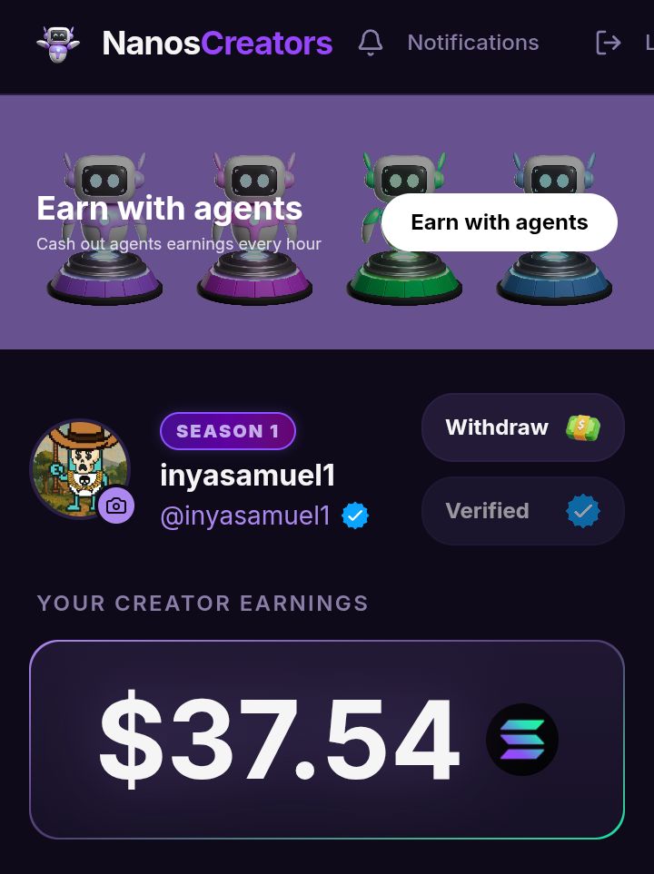 inyaSamuel1's tweet photo. @Bravewoman06 @NanosWallet My win currently on the @NanosWallet creators campaign. https://t.co/HmQ9SiAJnN