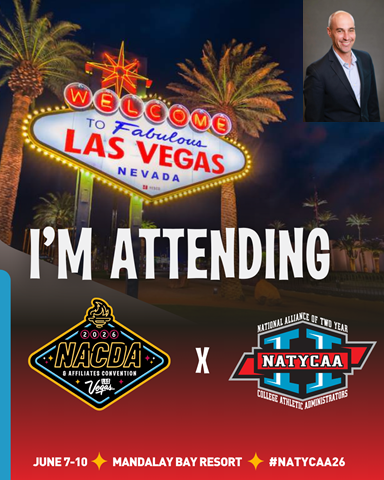 ColinP_Preston's tweet image. Hope to see all my @NACDA @NATYCAA2 @DIIADA colleagues in Vegas in June! #NATYCAA26 #NACDA26