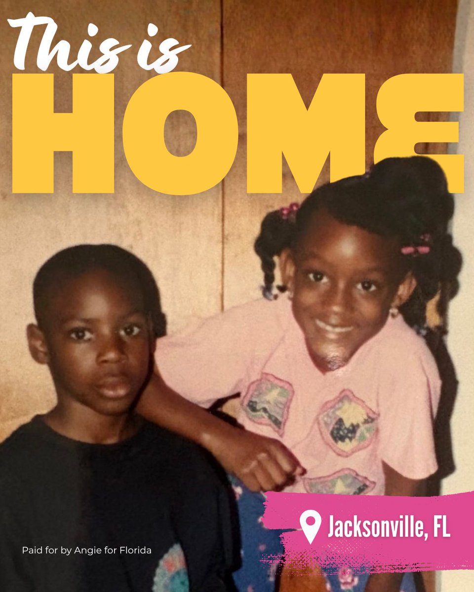 AngieNixon's tweet image. Angie Nixon isn’t just a leader for the people, she’s a leader from the people.

As a proud Florida native, she’s spent her life fighting for the very communities that raised her. This isn’t just where she works, it’s home.
#AngieForFlorida #jacksonville #floridanative