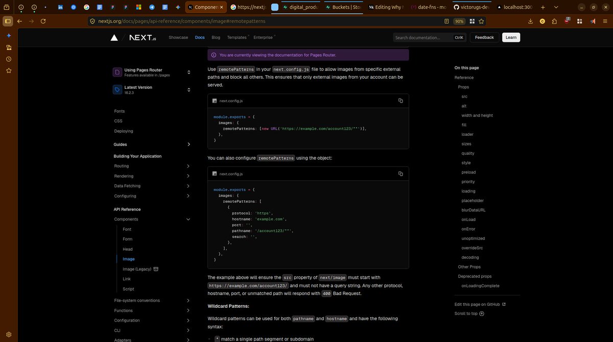 naijadebugger's tweet image. Day 94/100 🚀  #100DaysOfCodeAndDesigns with @SarcasticGeek4u

Next.js doesn’t allow external images by default. configured it to accept Supabase URLs

moved images from /public to Supabase (copied bucket URLs into my data)

bug caused by extra space in URL 🤧 fixed with .trim()