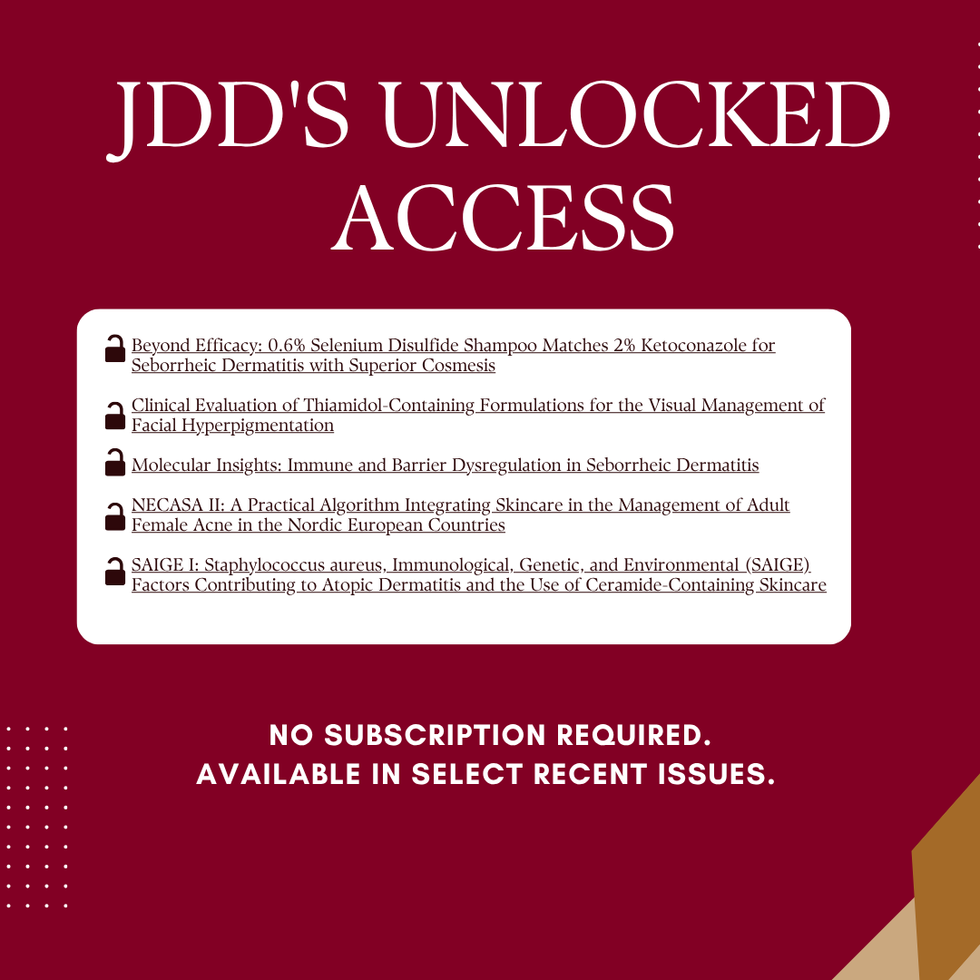 Journal of Drugs in Dermatology (JDD) tweet media
