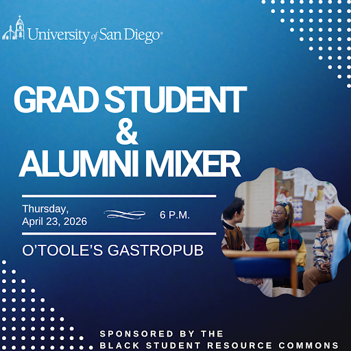 GoUSDAlumni's tweet photo. Ready to level up your career and meet Toreros? Join us for the Alumni &amp; Grad Mixer on April 23, 6–8PM at O’Toole’s! Network, find mentors, and make new friends! 🎉💙

Get your $5 tickets at https://t.co/uubZV1Xi55.

Sponsored by the Black Student Resource Commons! https://t.co/YvOwla2O0v