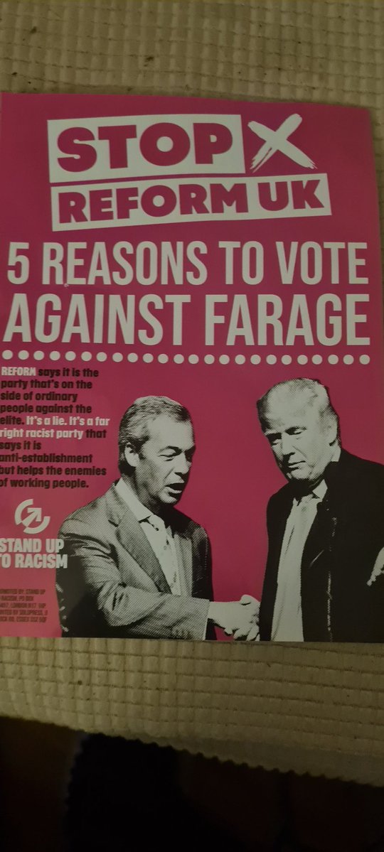 This was posted through my letterbox today.
Depending on who is standing where I'm voting - I really haven't decided at the minute. But I hate the idea of just being against someone but having no positivity.
This leaflet will not influence me - except possibly the other way!